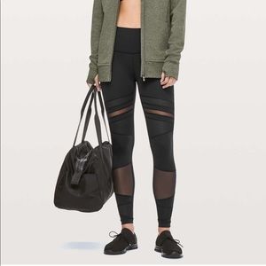 Lululemon high rise Wunder Under Mix & Mesh tight